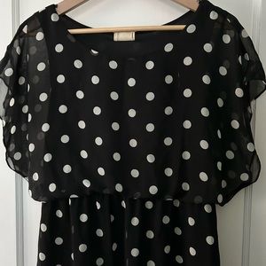 Urban Outfitters Pins and Needles Polka Dot Chiffon Dress